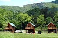 3 river log cabins for easy living