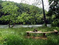 bonfire down by the river